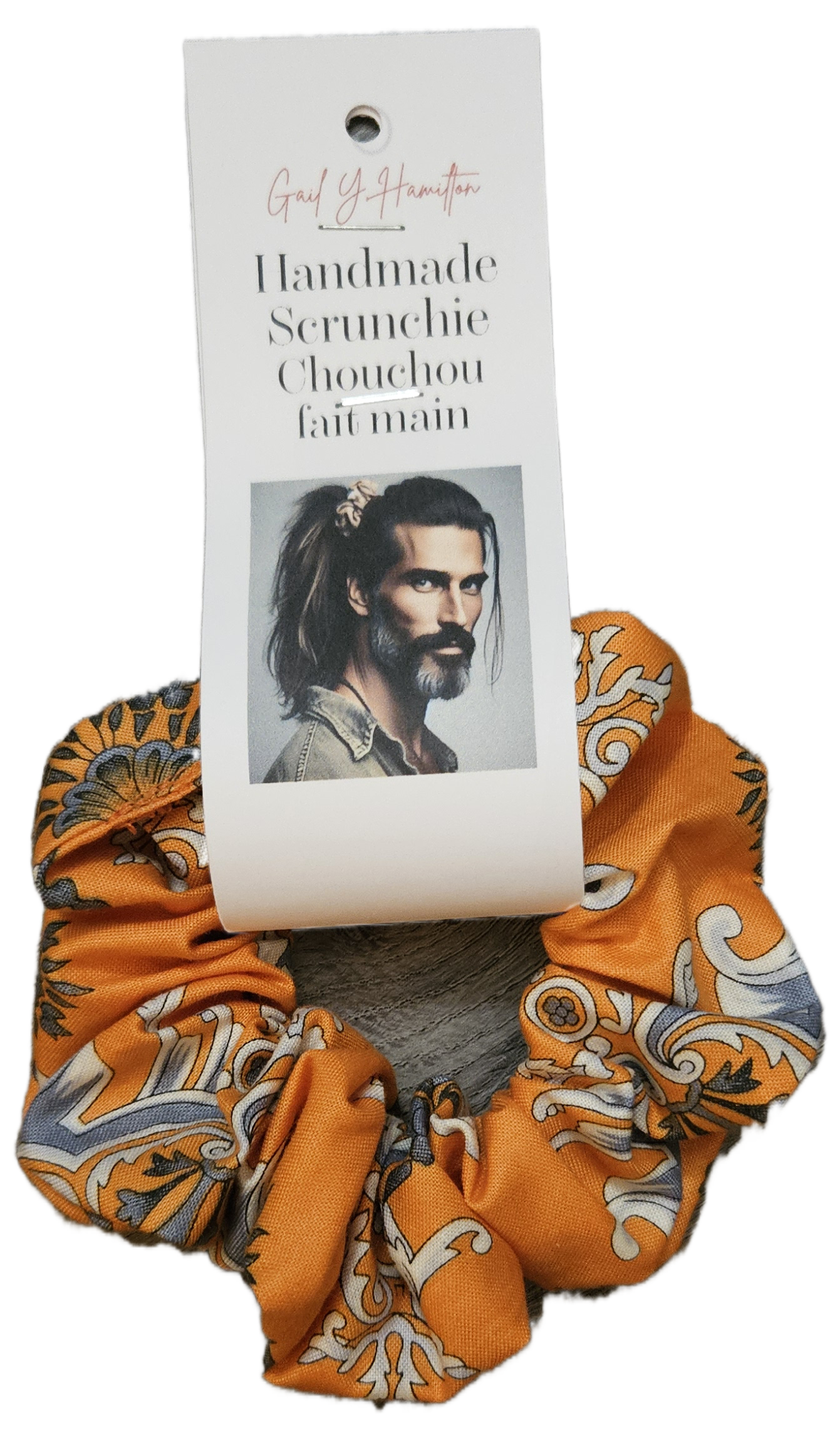 Orange Baroque Unisex Scrunchie