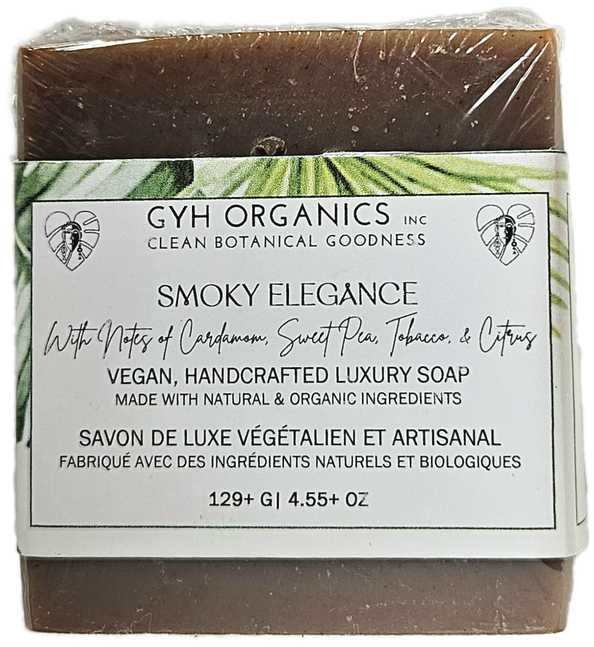Smoky Elegance Natural Soap- Front Label